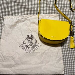 Lauren Ralph Lauren Vibrant Yellow Crossbody Bag